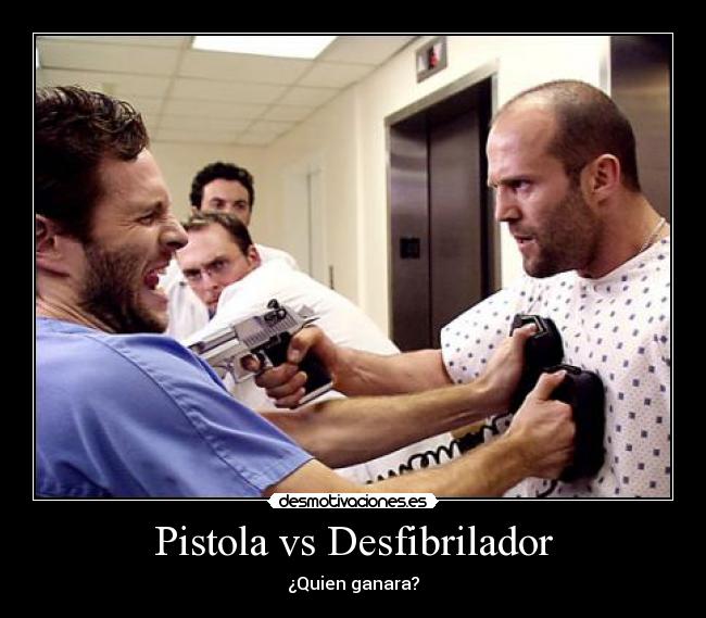 Pistola vs Desfibrilador -