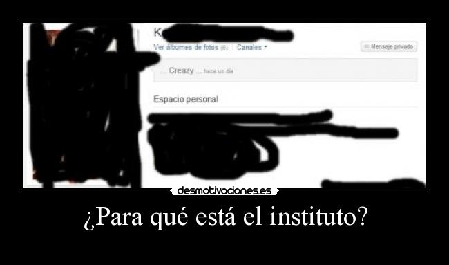 ¿Para qué está el instituto? - 