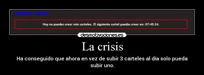 La crisis - 