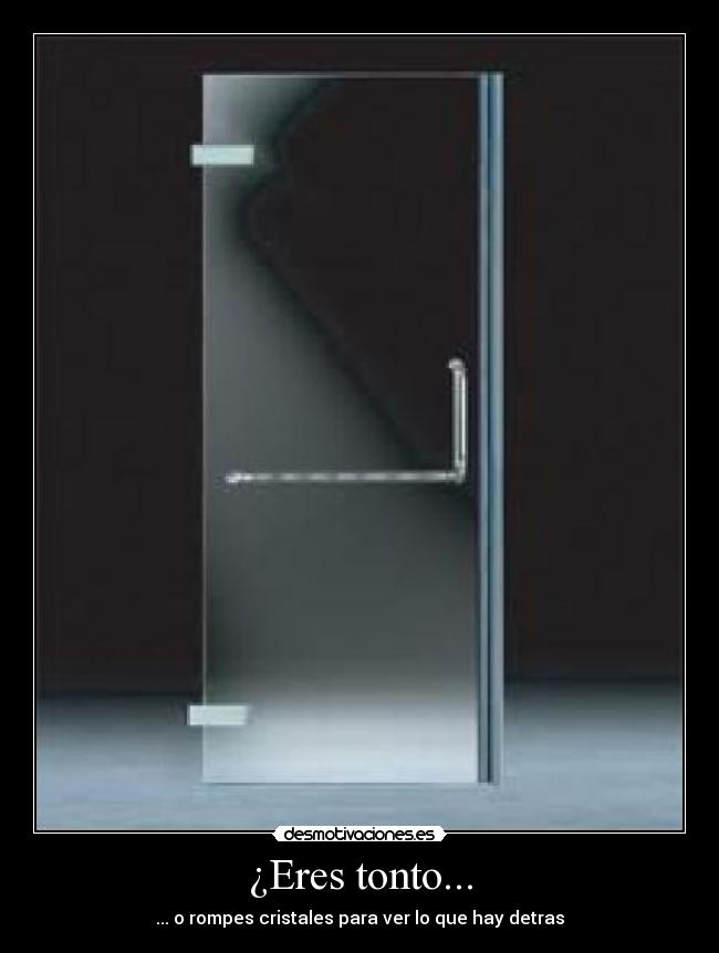 ¿Eres tonto... -