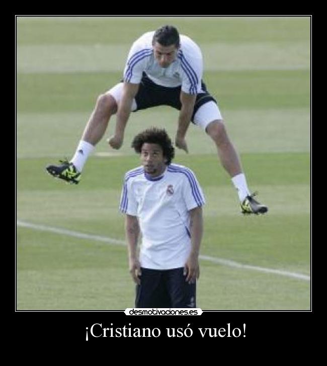 ¡Cristiano usó vuelo! -
