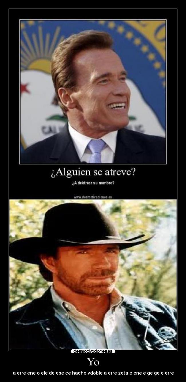 Yo - a erre ene o ele de ese ce hache vdoble a erre zeta e ene e ge ge e erre