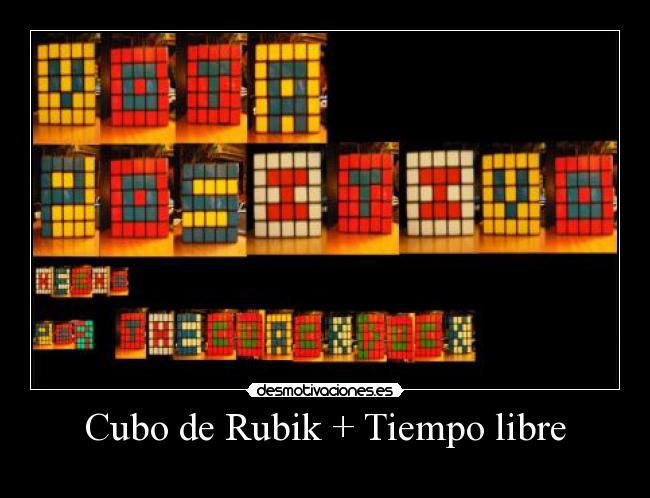 Cubo de Rubik + Tiempo libre - 
