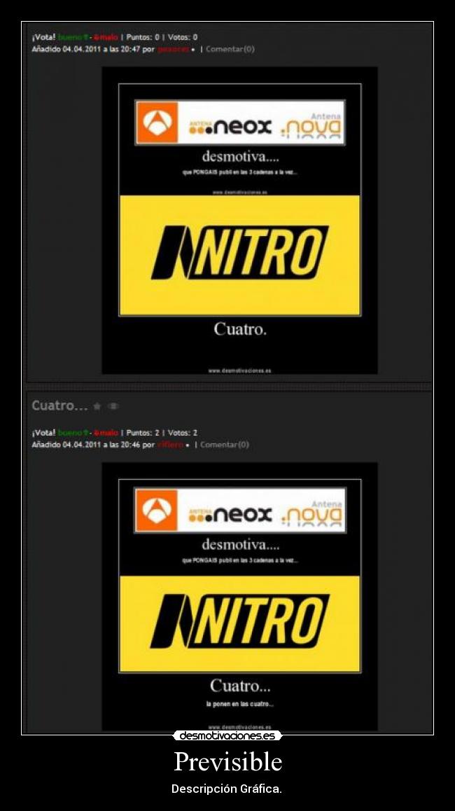 Previsible - Descripción Gráfica. 