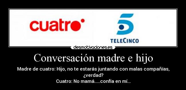 Conversación madre e hijo -