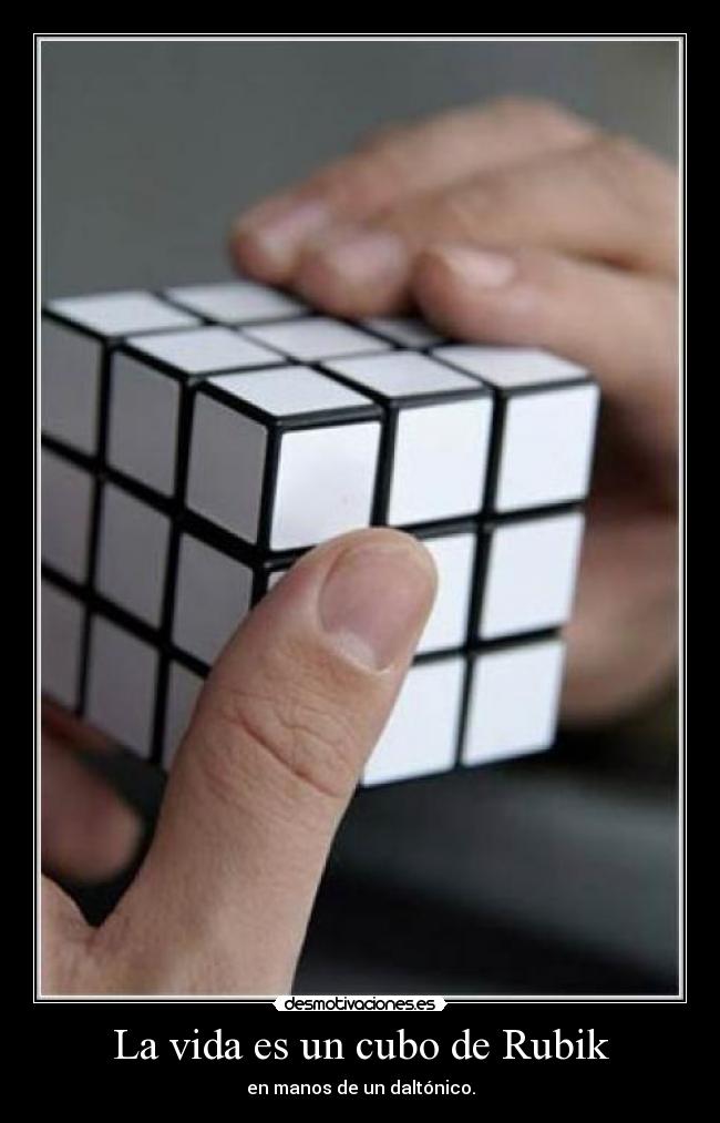 La vida es un cubo de Rubik -