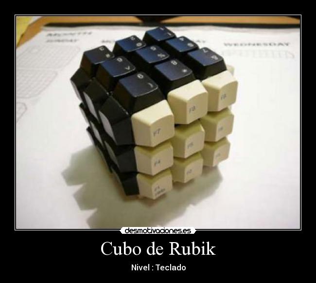 Cubo de Rubik - Nivel : Teclado