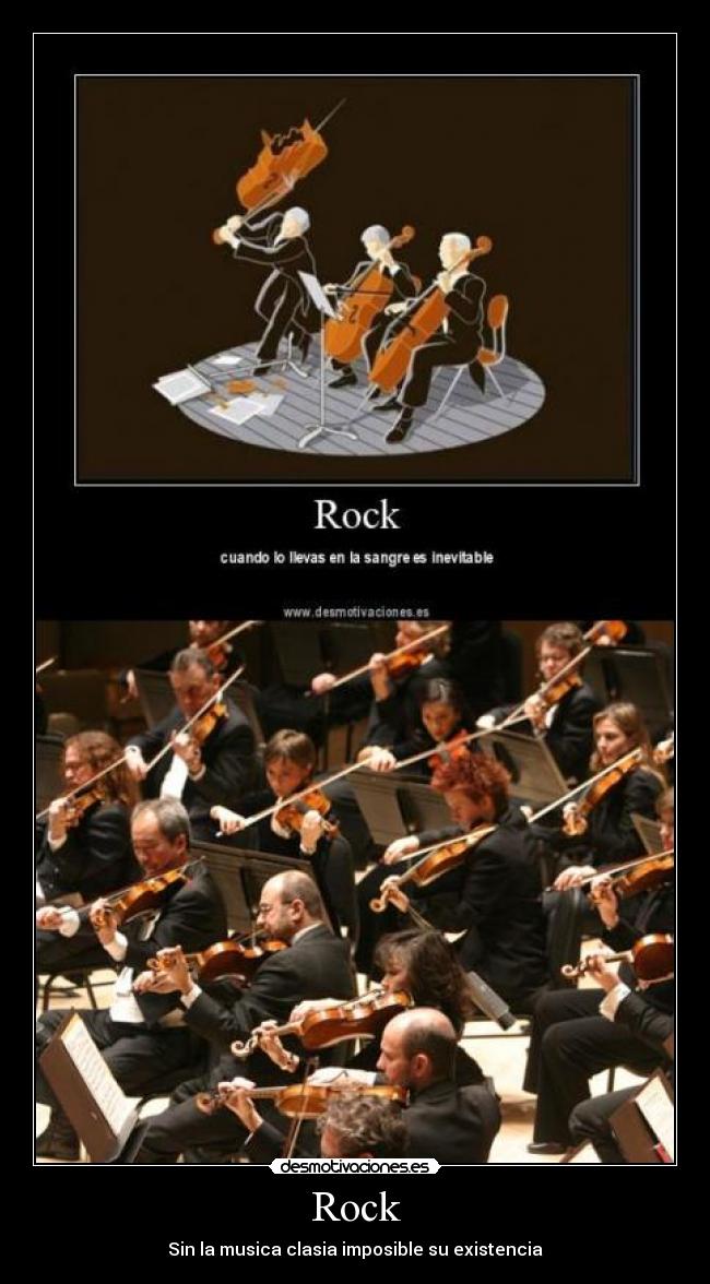 Rock - Sin la musica clasia imposible su existencia