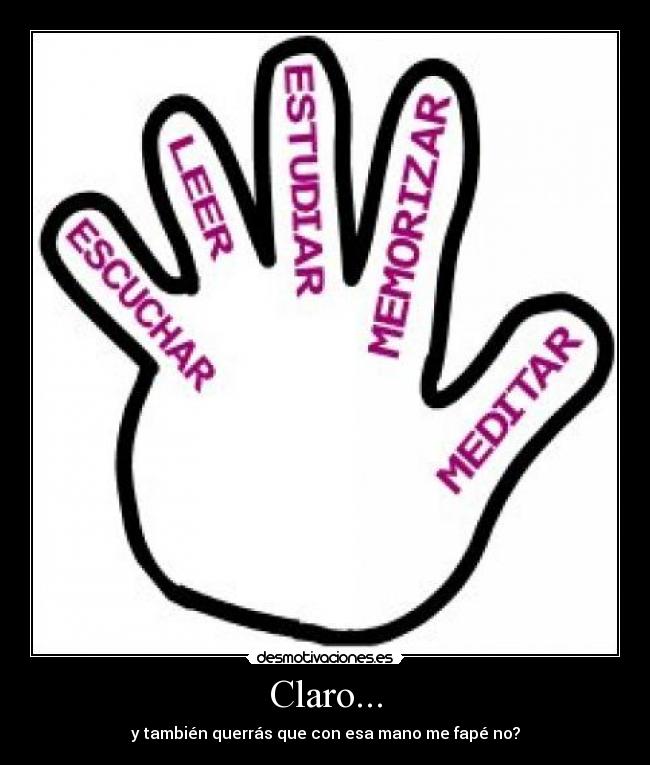 Claro... - y también querrás que con esa mano me fapé no?