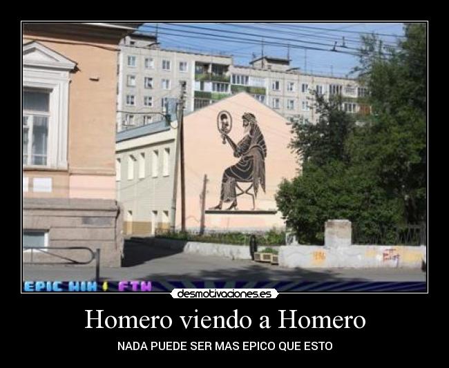 Homero viendo a Homero - 