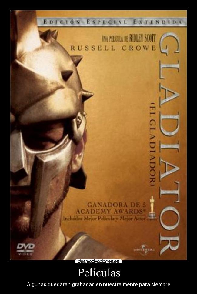 Películas - Algunas quedaran grabadas en nuestra mente para siempre