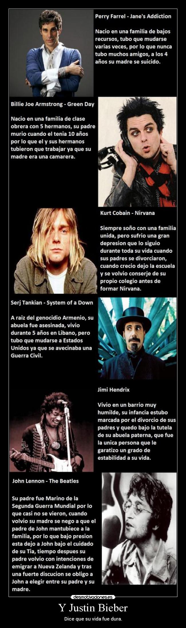 carteles justin bieber rock artistas desmotivaciones