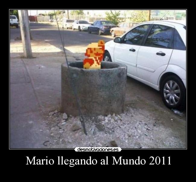 Mario llegando al Mundo 2011 -  