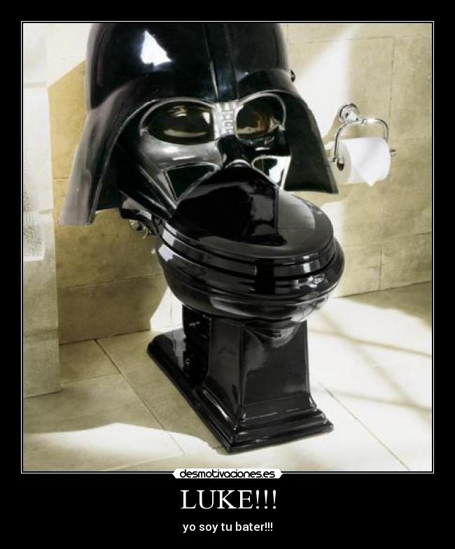 carteles darth vader bater luke desmotivaciones