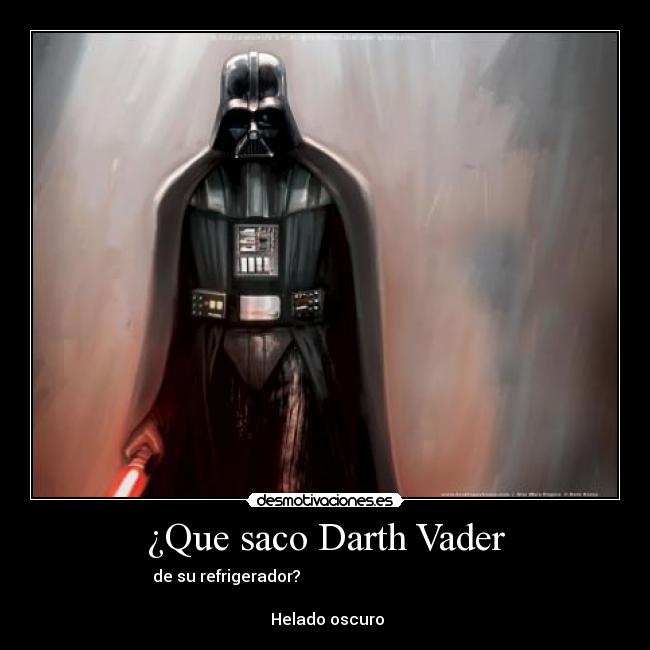 ¿Que saco Darth Vader -