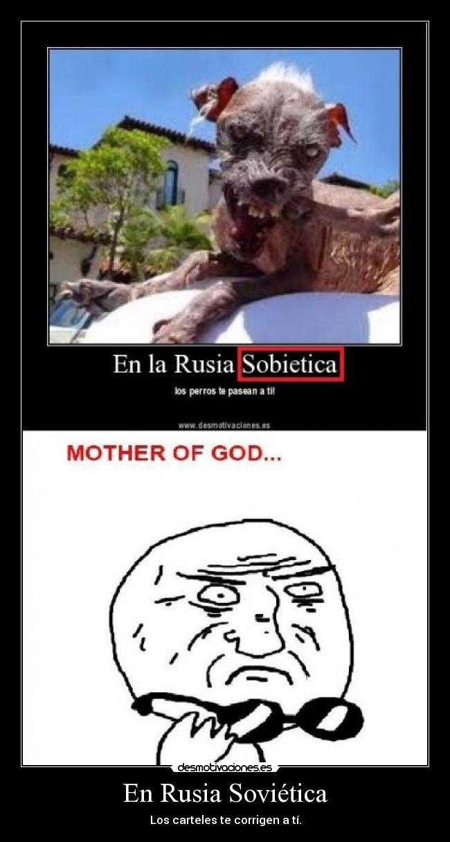 En Rusia Soviética - Los carteles te corrigen a tí.