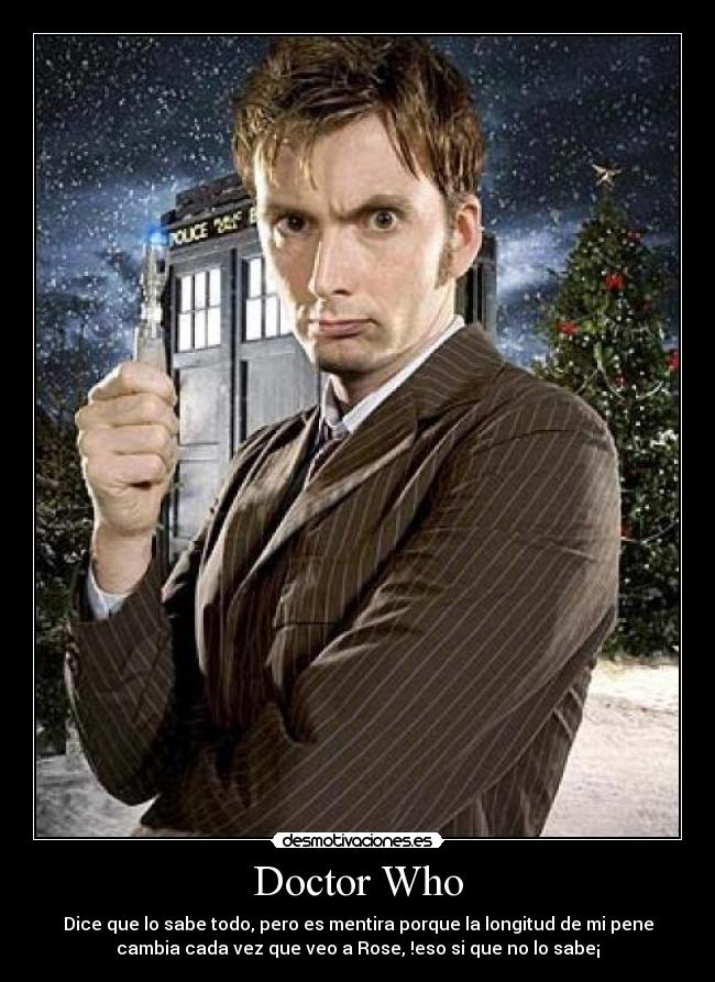 carteles doctor who rose pene desmotivaciones