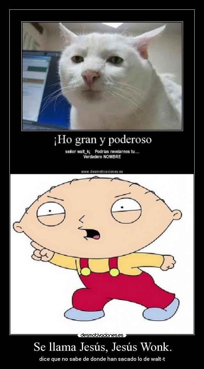 Se llama Jesús, Jesús Wonk. - 