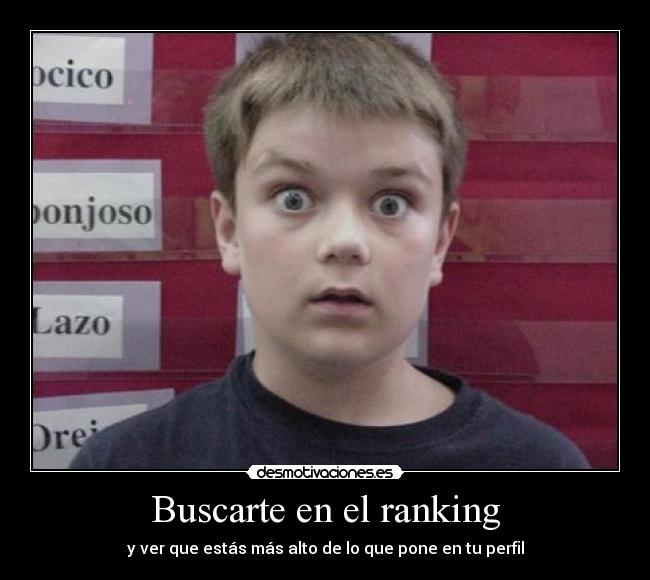 Buscarte en el ranking - 