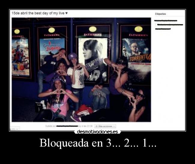 Bloqueada en 3... 2... 1... -