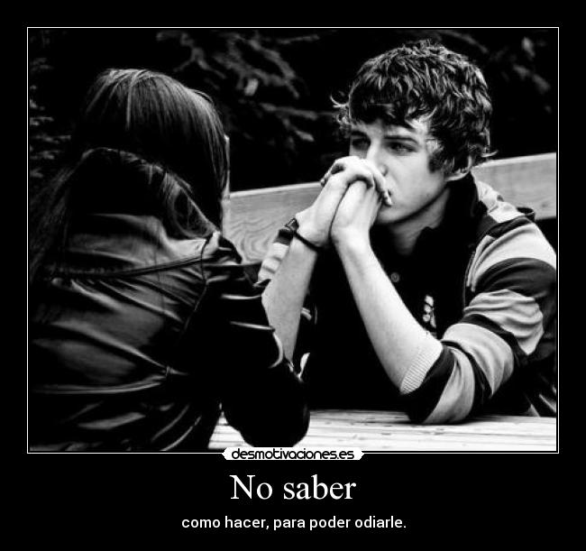 No saber - 
