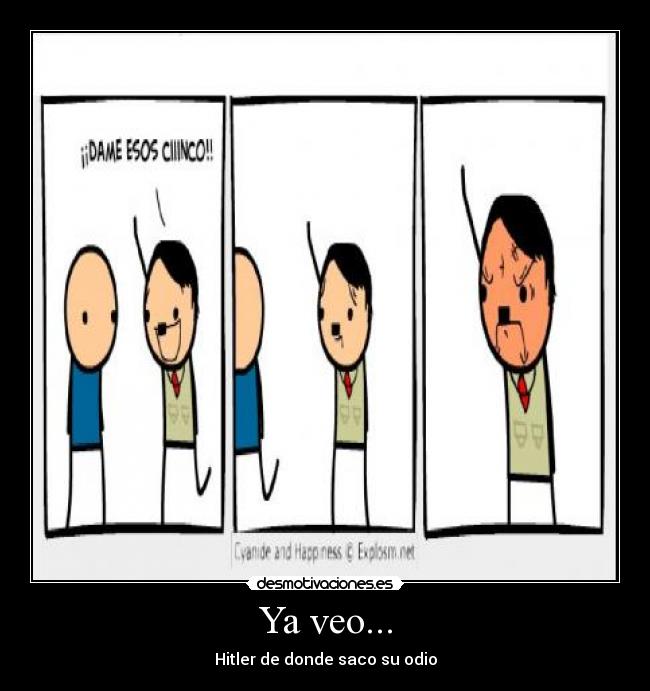 Ya veo... - Hitler de donde saco su odio