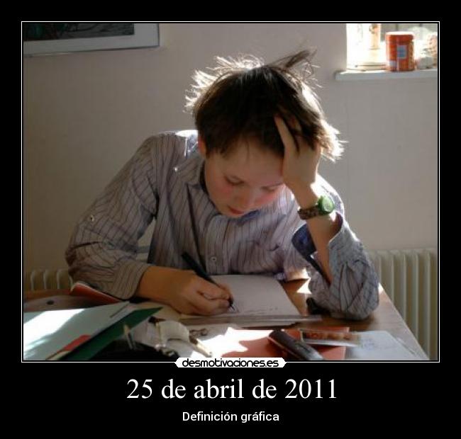 25 de abril de 2011 - Definición gráfica