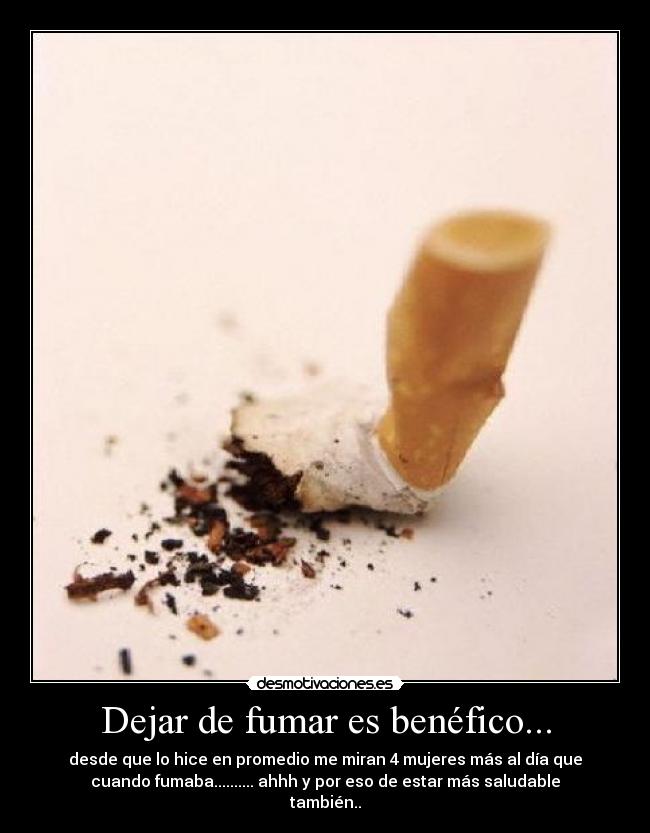 Por medio de que es posible rápidamente dejar fumar