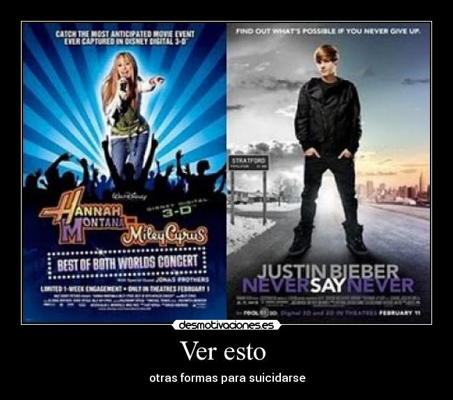 Ver esto - otras formas para suicidarse