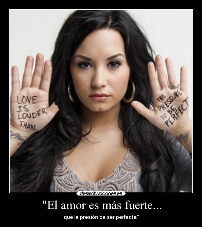 El amor es más fuerte... - que la presión de ser perfecta