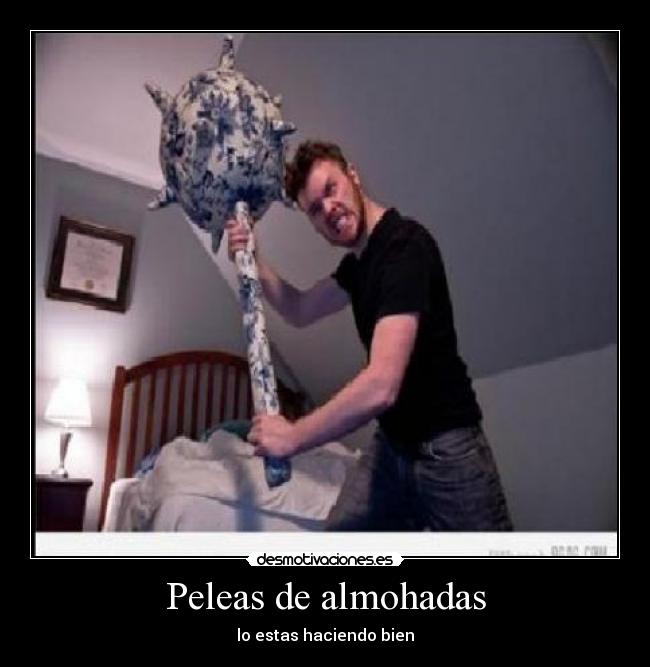 Peleas de almohadas -