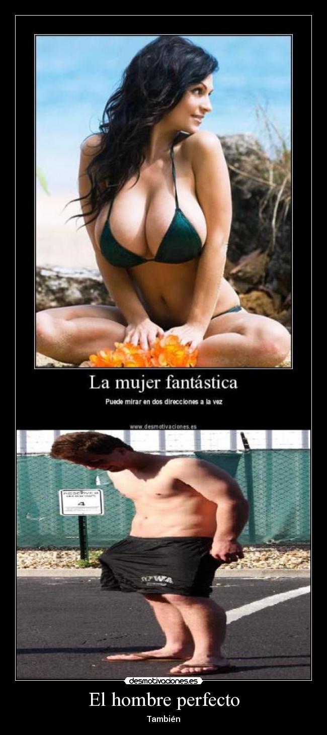 carteles hombre perfecto erecto desmotivaciones