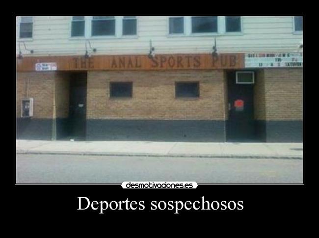 Deportes sospechosos - 