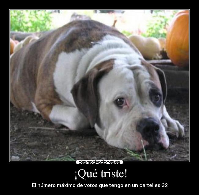 ¡Qué triste! -