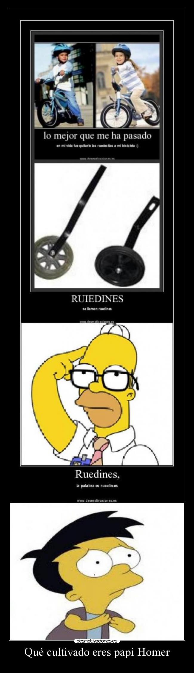Qué cultivado eres papi Homer - 