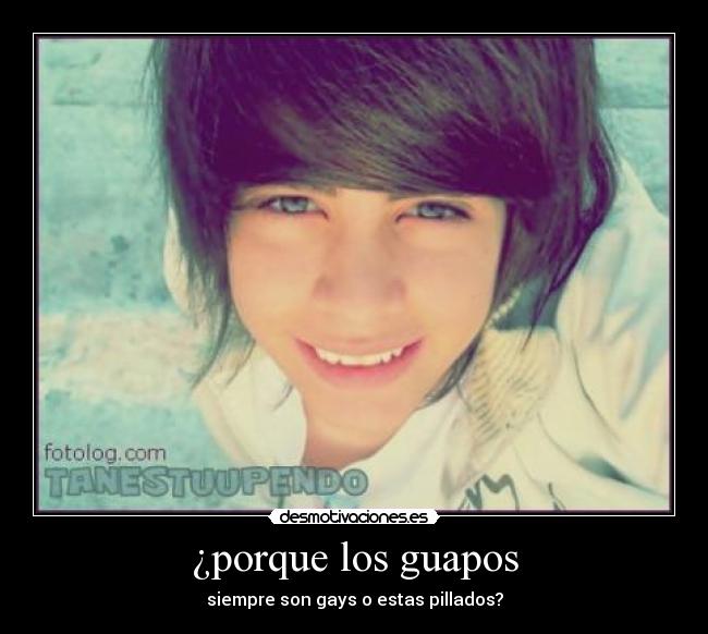 ¿porque los guapos - siempre son gays o estas pillados?