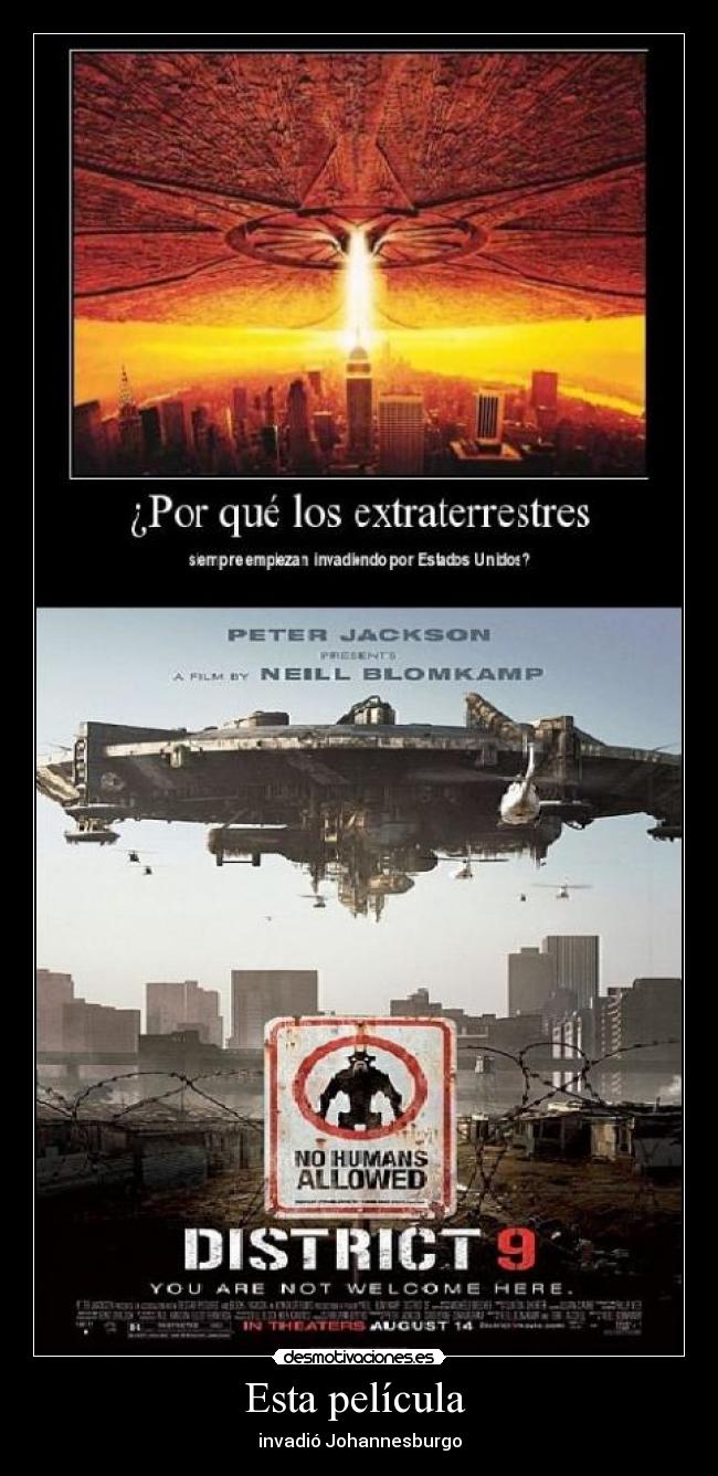 Esta película - invadió Johannesburgo