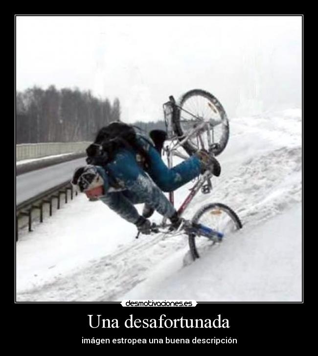 Una desafortunada - imágen estropea una buena descripción