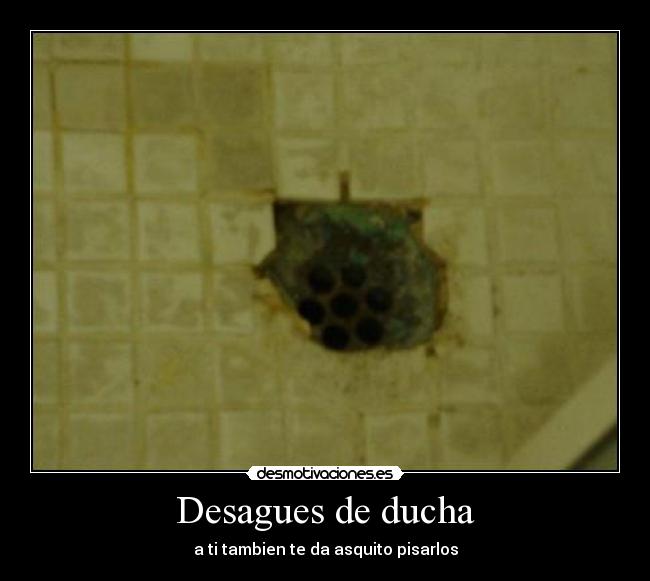 Desagues de ducha - a ti tambien te da asquito pisarlos
