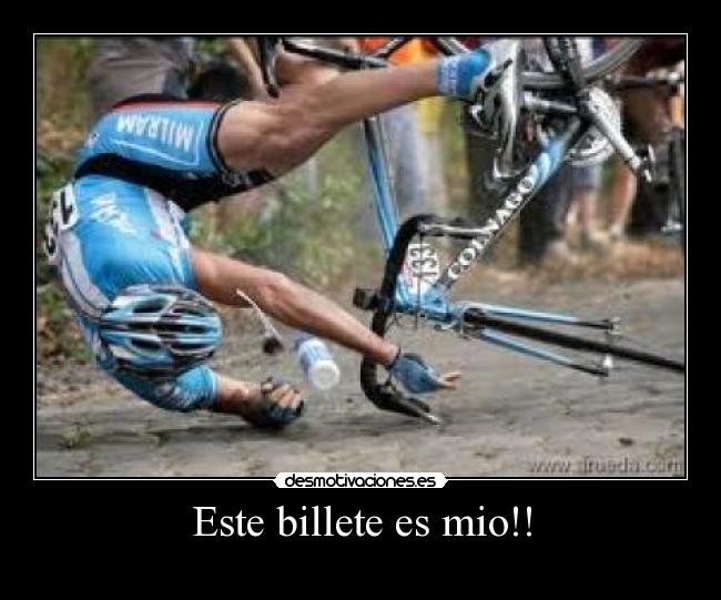 Este billete es mio!! -