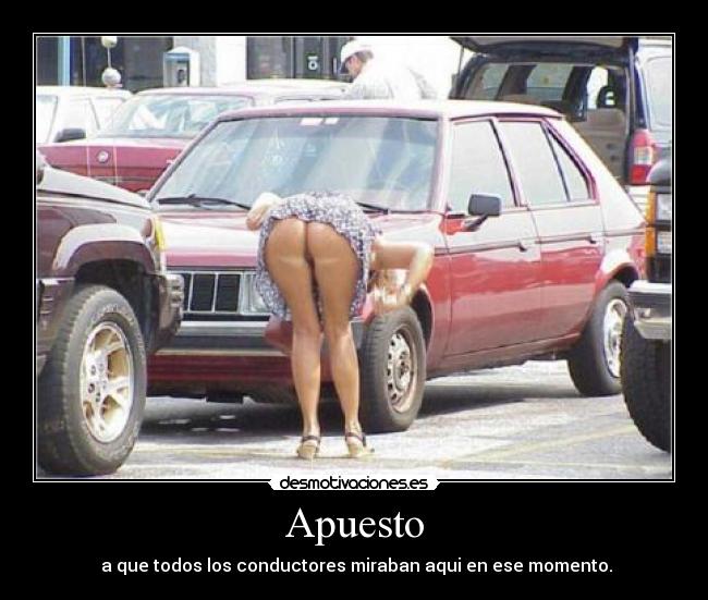 Apuesto - a que todos los conductores miraban aqui en ese momento.