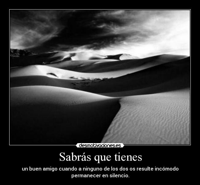 Sabrás que tienes - 