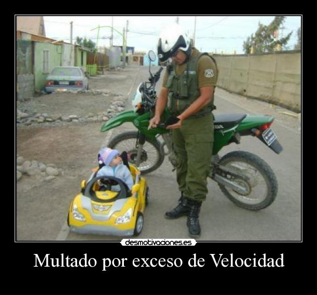 Multado por exceso de Velocidad -