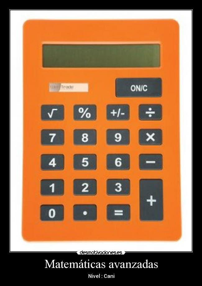 Matemáticas avanzadas - 