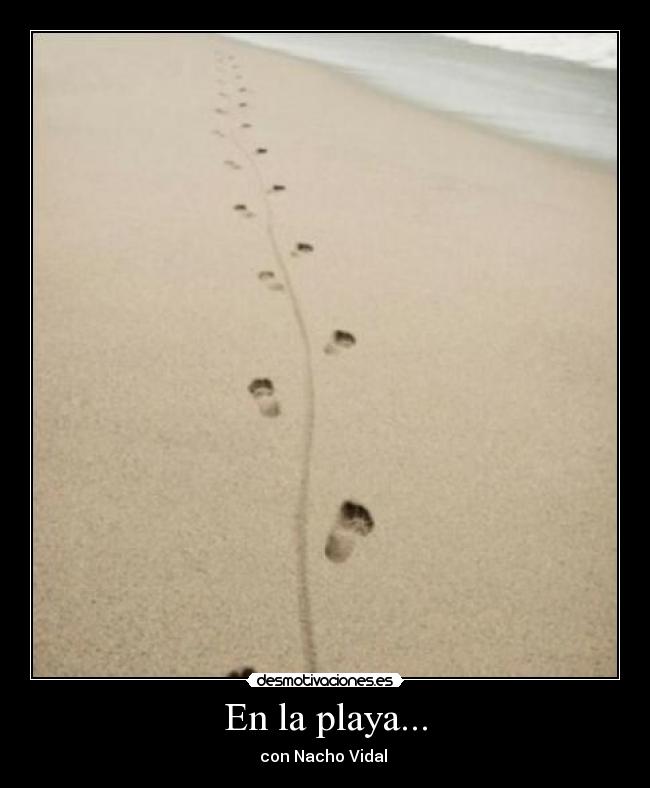 En la playa... -