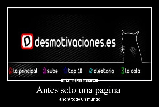 Antes solo una pagina -