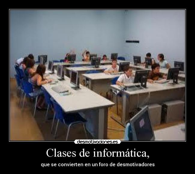 Clases de informática, - 
