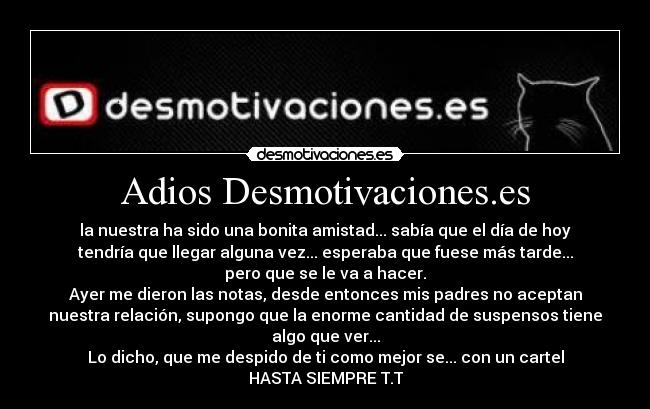 Adios Desmotivaciones.es - 