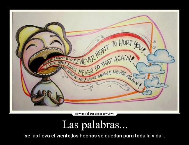 Las palabras... - 