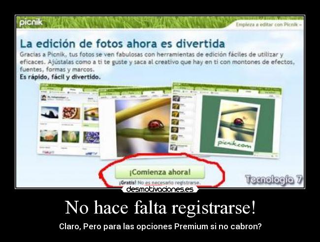 No hace falta registrarse! - 